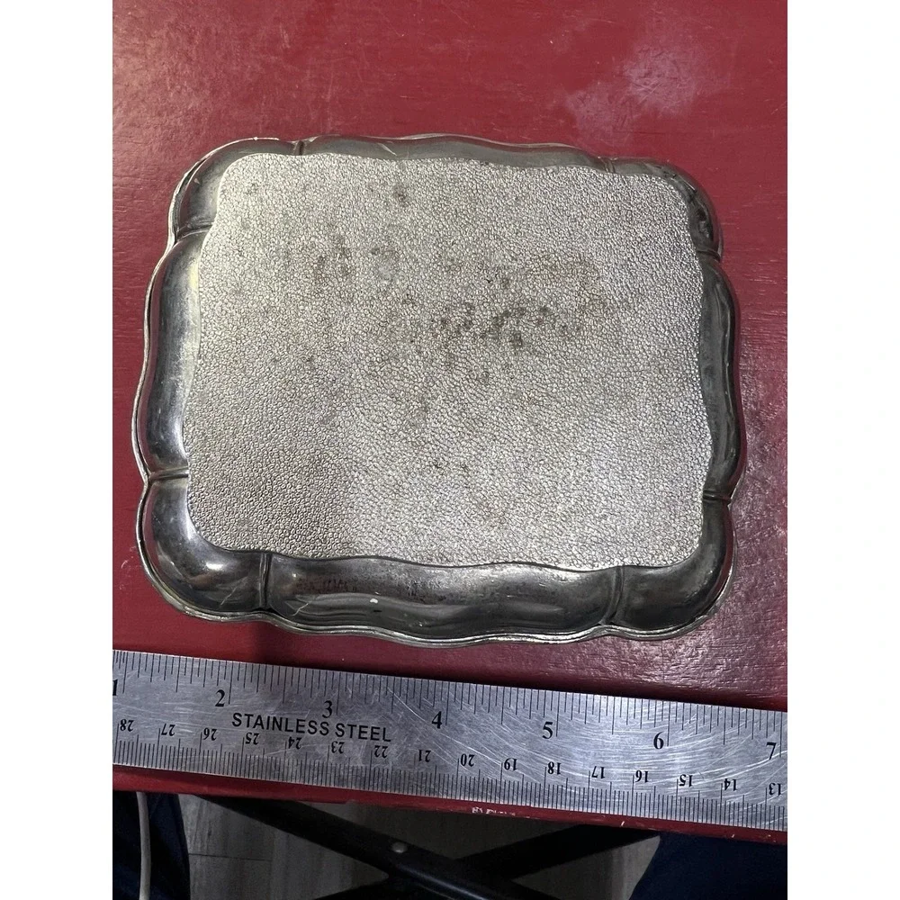 Vtg Unsigned Silverplated Trinket‎ Jewelry box
